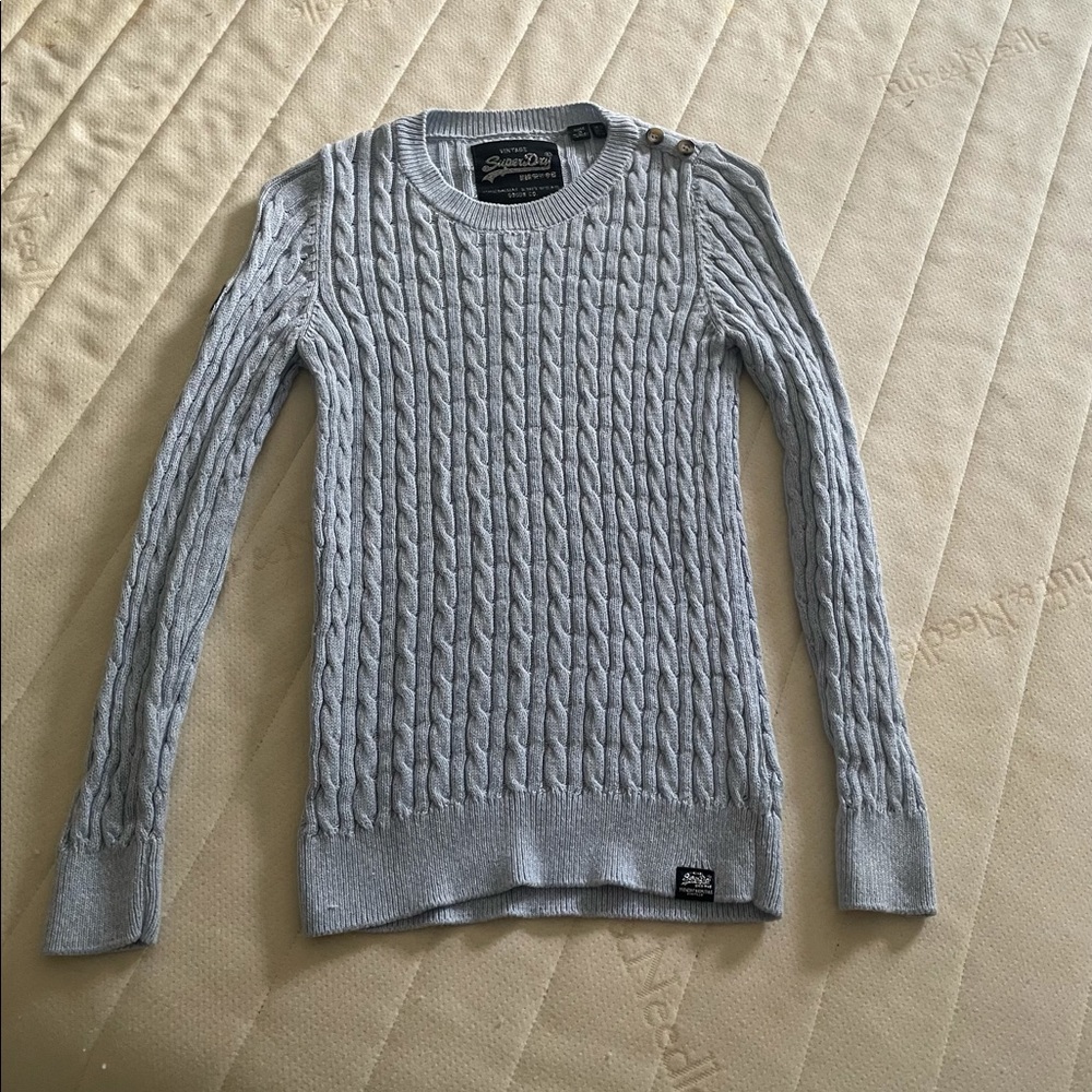 Superdry cable knit sweater NEVER worn
